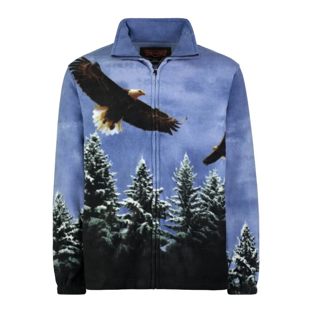 Wildkind Eagle Bird Scout American Eagles Flight Jacket Sweater Unisex Blue L-3X - Picture 1 of 7